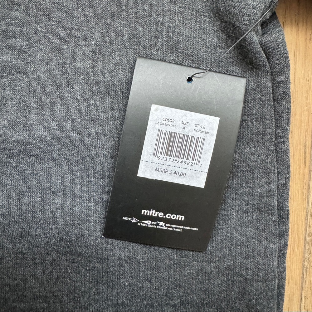 Men's USA Charcoal Fleece Hoodie NWT - Size M - Picture 7 of 9